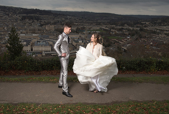 Wedding day. Alexandra Park. Bath.
