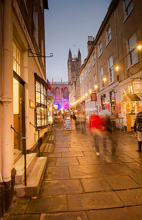 Christmas street in Bath. Beata Cosgrove Photography