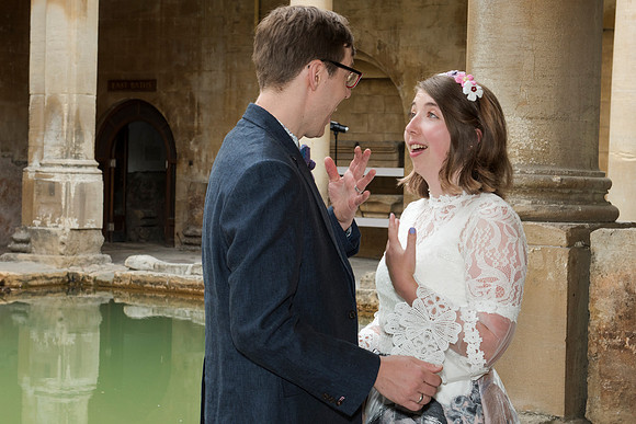 Sunrise Wedding in The Roman Baths. Beata Cosgrove Photography