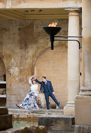 46.Sunrise Wedding in The Roman Baths. Beata Cosgrove Photography