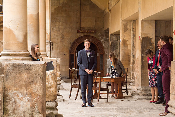 Sunrise Wedding in The Roman Baths. Beata Cosgrove Photography