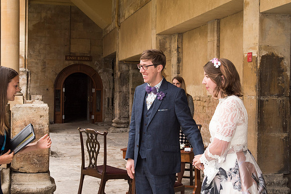Sunrise Wedding in The Roman Baths. Beata Cosgrove Photography