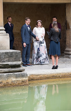 Sunrise Wedding in The Roman Baths. Beata Cosgrove Photography
