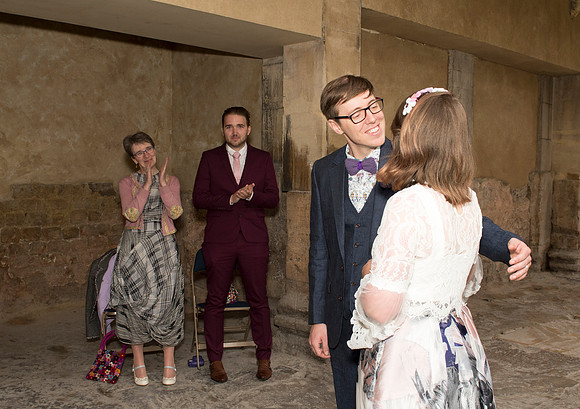 Sunrise Wedding in The Roman Baths. Beata Cosgrove Photography