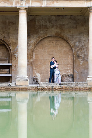 Sunrise Wedding in The Roman Baths. Beata Cosgrove Photography