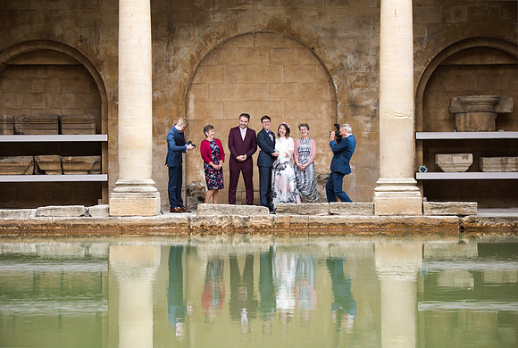 Sunrise Wedding in The Roman Baths. Beata Cosgrove Photography