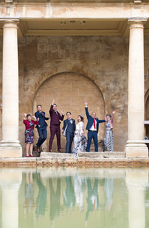 Sunrise Wedding in The Roman Baths. Beata Cosgrove Photography