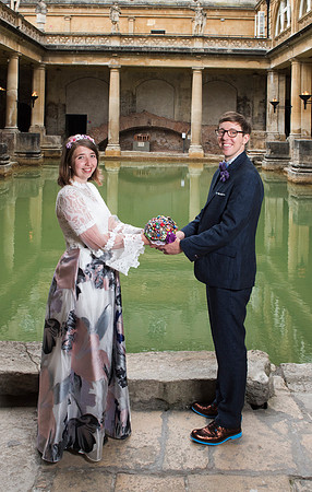 Sunrise Wedding in The Roman Baths. Beata Cosgrove Photography