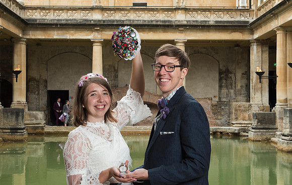 Sunrise Wedding in The Roman Baths. Beata Cosgrove Photography