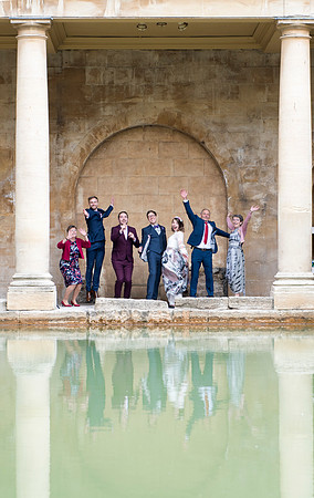 Sunrise Wedding in The Roman Baths. Beata Cosgrove Photography