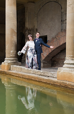 Sunrise Wedding in The Roman Baths. Beata Cosgrove Photography