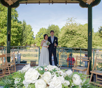 M&J wedding. Parade Gardens. Bath wedding photos.