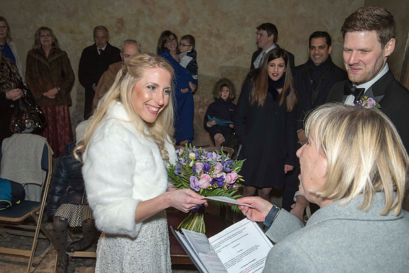 Sunset wedding at The Roman Baths. Beata Cosgrove Photography