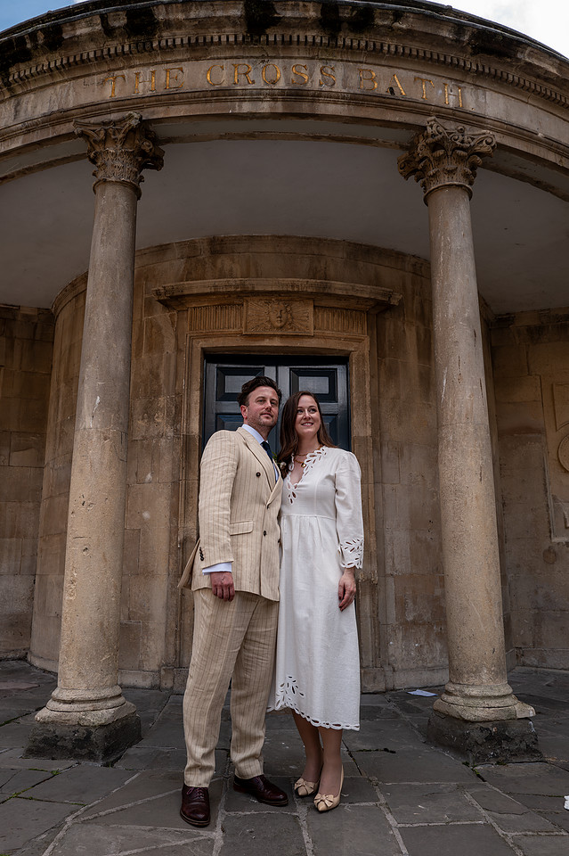 Bath wedding day captured by Bath local photographer. Happy couple on their wedding day.
