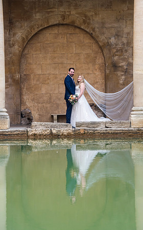 1.Bath wedding. The Roman Baths. J & J wedding day. Bath photographer. Beata Cosgrove Photography