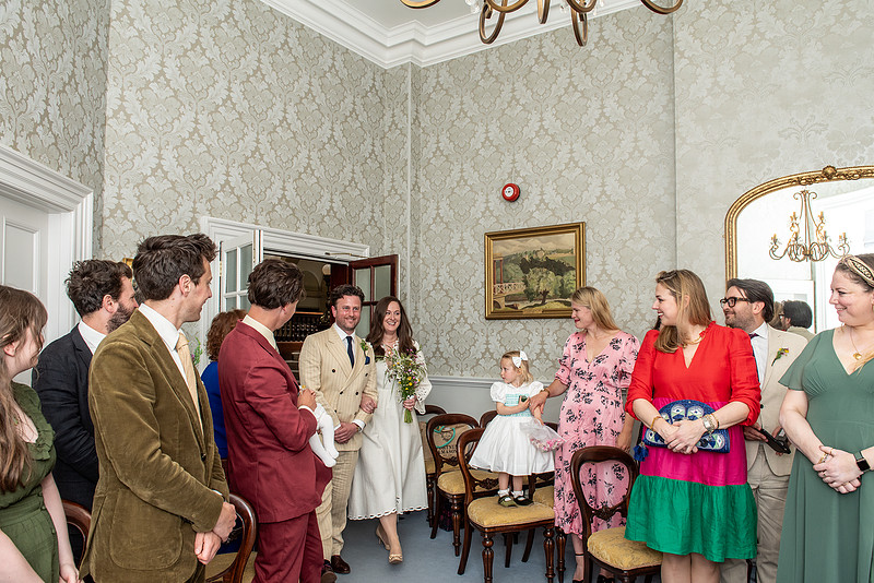 Bath wedding day captured by Bath local photographer. Happy couple on their wedding day.